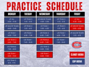 Practice Schedule